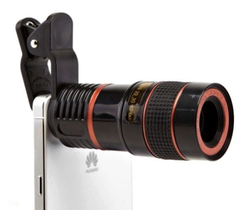 Телескопический объектив с клипсой универсальный для iPhone и других мобильных телефонов фото 3