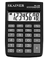 Калькулятор SKAINER SK-108 8 разрядов (карманный) черный