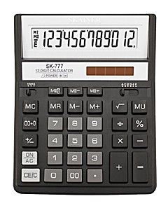 Калькулятор SKAINER SK-777BK 12 разрядов (настольный) черный
