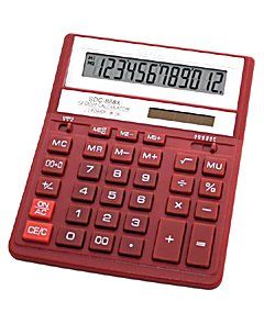 Калькулятор CITIZEN SDC-888XBR 12 разрядов (настольный) красный