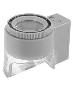 Лупа часовая контактная измерительная 8х-23мм с подсветкой (1 LED) MG13100-2