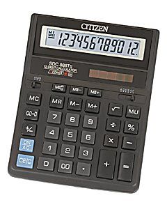 Калькулятор CITIZEN SDC-888TII 12 разрядов (настольный)