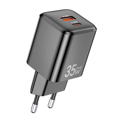 Супер быстрая зарядка 35W USB+ Type-C Awei PD66-EU