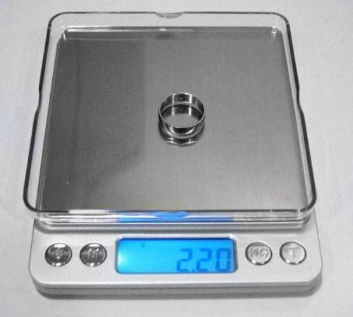 Весы ювелирные электронные карманные 500 г/0,01 г (PDTS-500) 10х10см фото 3