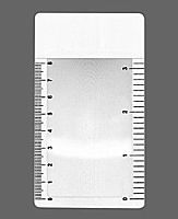 Лупа карманная линза Френеля гибкая (линейка-закладка 
115х65 мм) для чтения