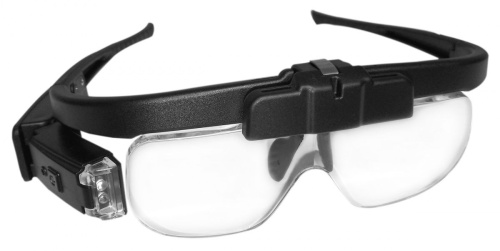 Бинокулярные очки лупы с подсветкой аккум. MG11642DC