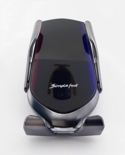 Автомобильная беспроводная зарядка - держатель с сенсорным датчиком Smart Sensor Car Wireless Charge R2 черный фото 2