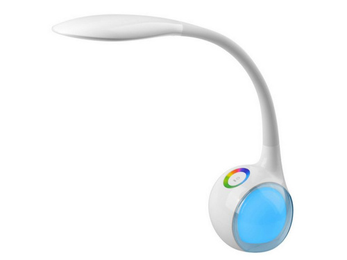 Настольная лампа на гибком штативе с цветной подсветкой и встроенной колонкой USB/Bluetooth T1 фото 3
