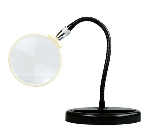 Лупа настольная на гибком штативе с подставкой 2x 100 мм (Flexible Neck Table Magnifier)
