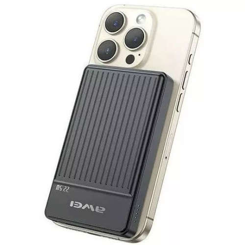 Внешний аккумулятор Power Bank AWEI P33K 10000mAh Wireless Magnetic (Magsafe) фото 7