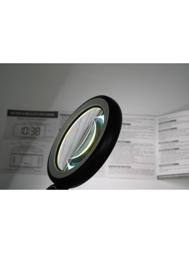 Лупа ручная 6x 90мм с подсветкой 21 LED на аккумуляторе FD-7719-21 фото 5