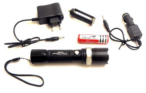 Фонарь светодиодный ручной аккумуляторный 
8008 SWAT (1 LED) с зумом фото 2