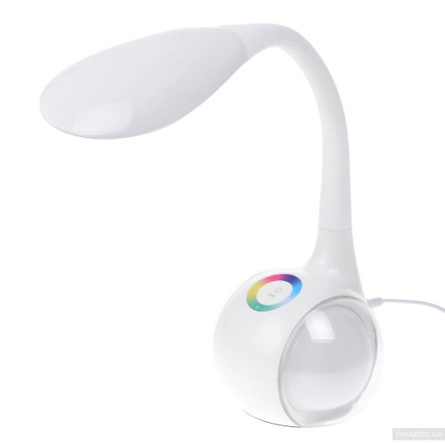 Настольная лампа на гибком штативе с цветной подсветкой и встроенной колонкой USB/Bluetooth T1 фото 2