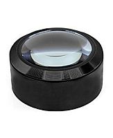 Лупа настольная контактная 5x-70мм с подсветкой 
(3 LED) черная без ручки